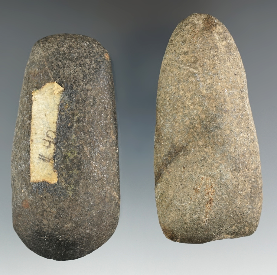 Pair of Celts in nice condition, largest is 3 11/16" Ex. William Waigle. .