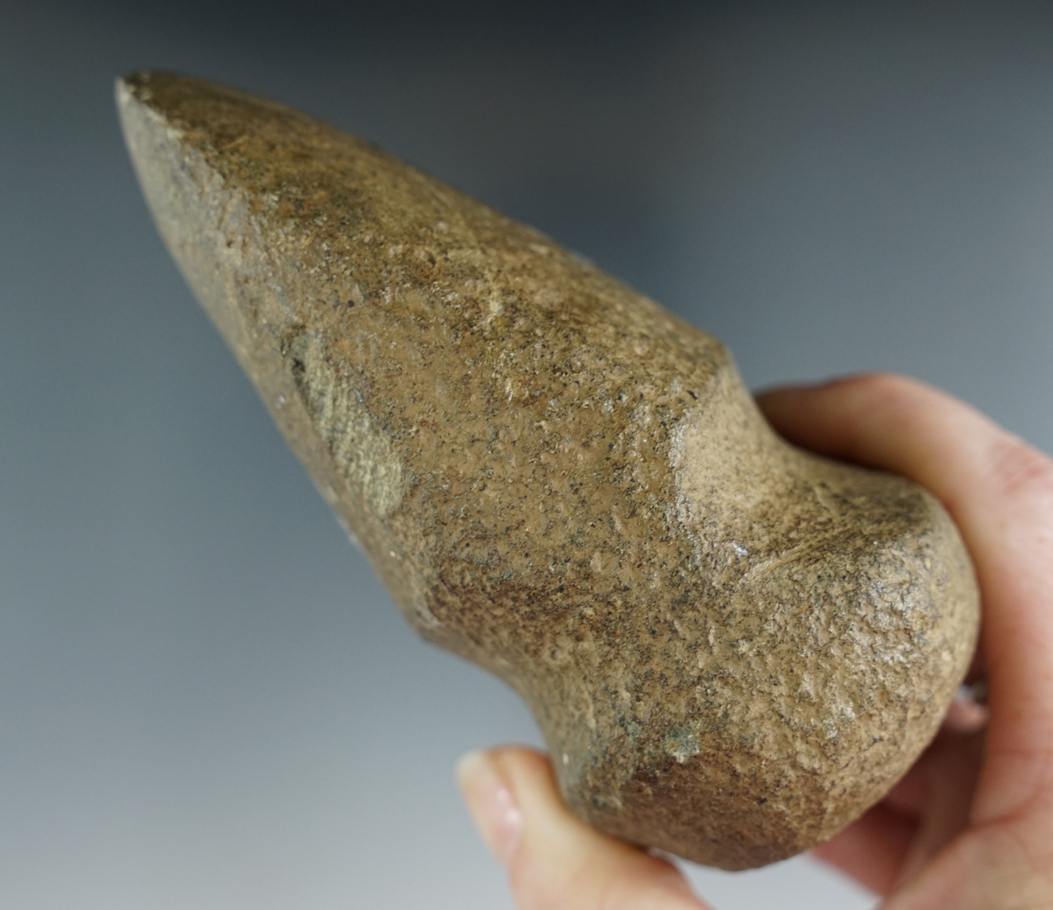 5" Hardstone Adze with a nicely polished bit area. Ex. William Waigle..