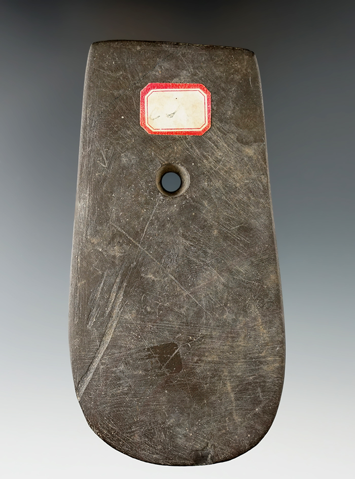 4 3/8" Slate Keyhole Pendant found in Michigan.