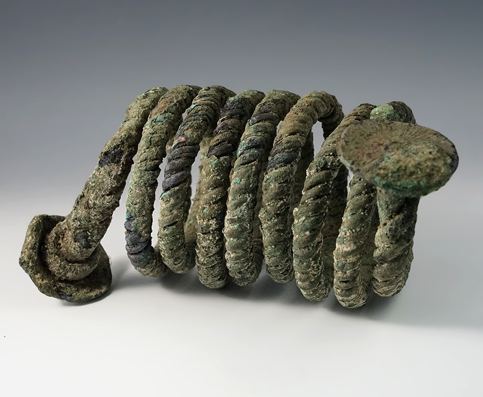 8 1/2" Section of oldest African  currency called  "coiled money" from the early 1800s