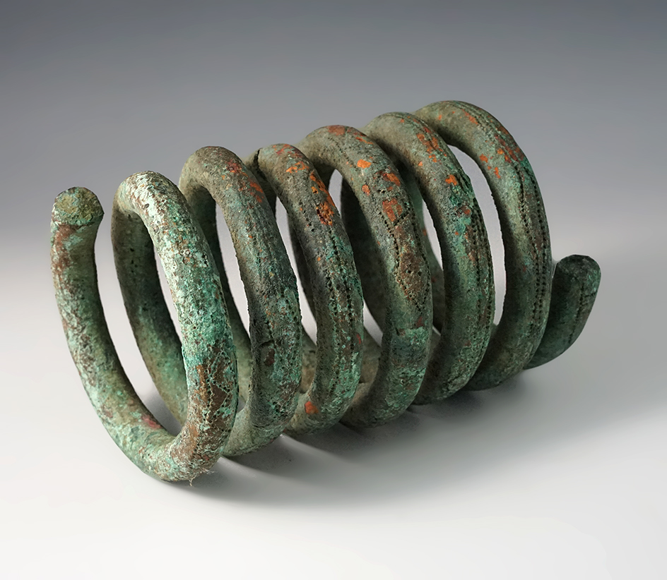 6" Section of oldest African currency called  "coiled money" from the early 1800s