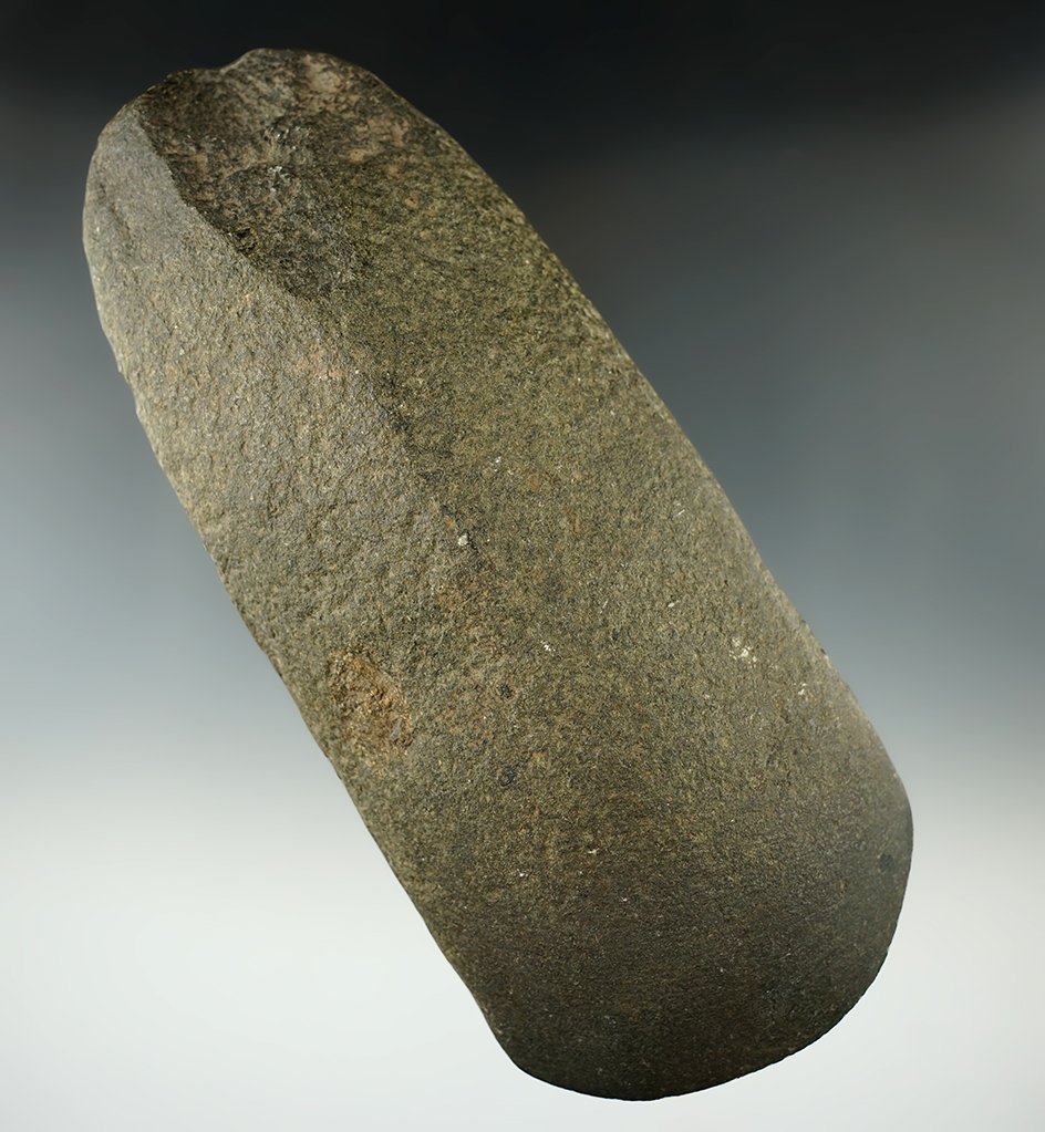 7 5/8" Hardstone Ridged Adze is a found in Erie Co., Pennsylvania. Nice bit and great polish.