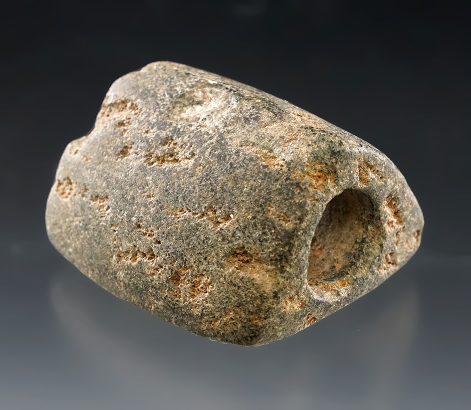 1 7/8" Humped Bannerstone found in Jefferson Co., Kentucky. Ex. John R. Otto.