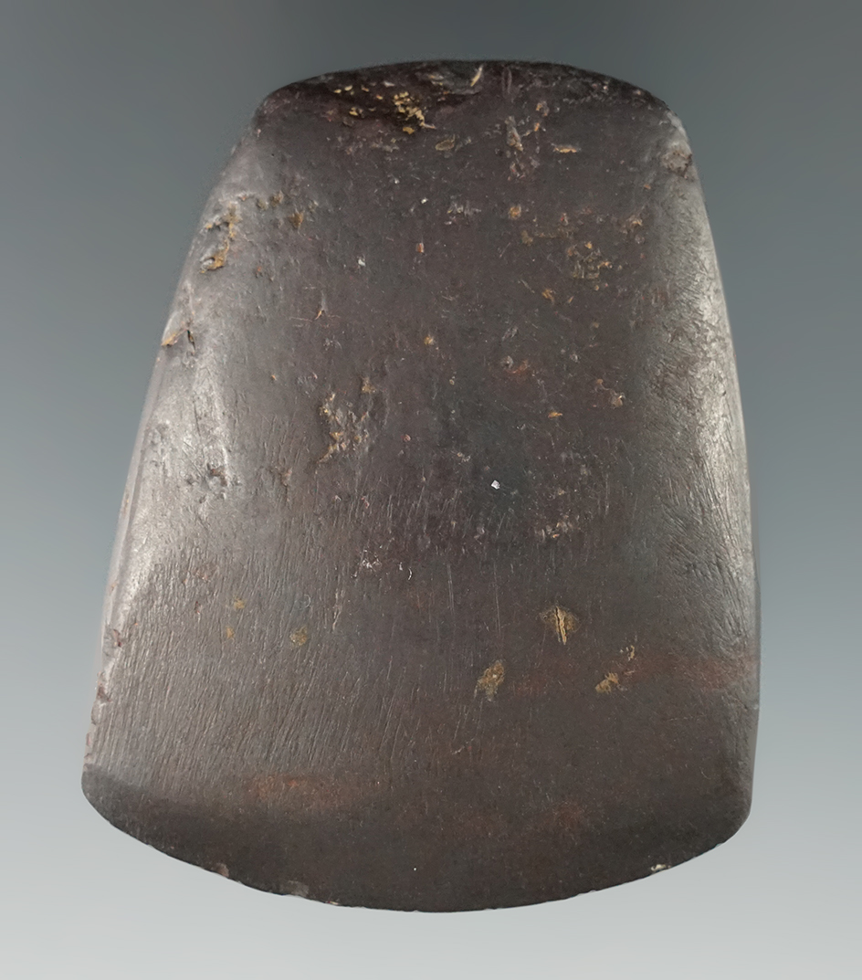 2 1/2" Well-made Hematite Celt in excellent condition found in Perry Co., Missouri.