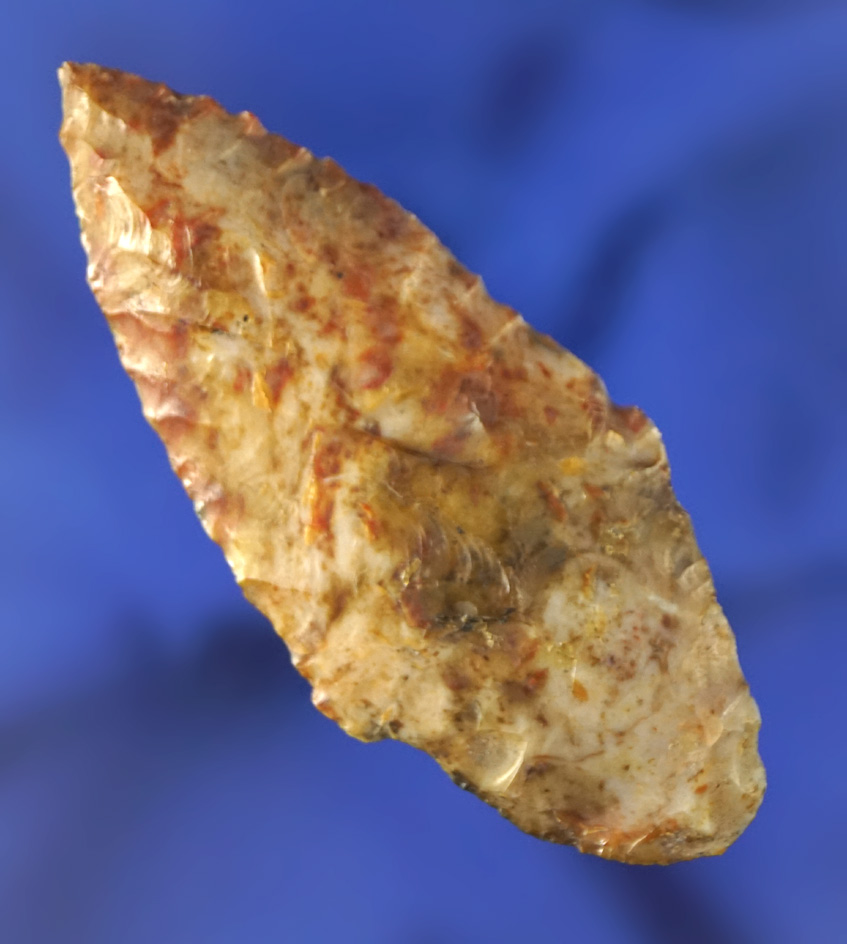 Beautiful material color on this 2 5/8" Parman found in Modoc County California.