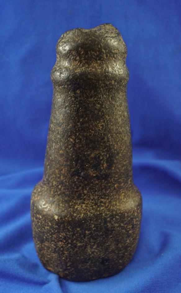 Highly polished 7 1/2" stylized Columbia River Maul - ancient damage to the poll found near the C.R.