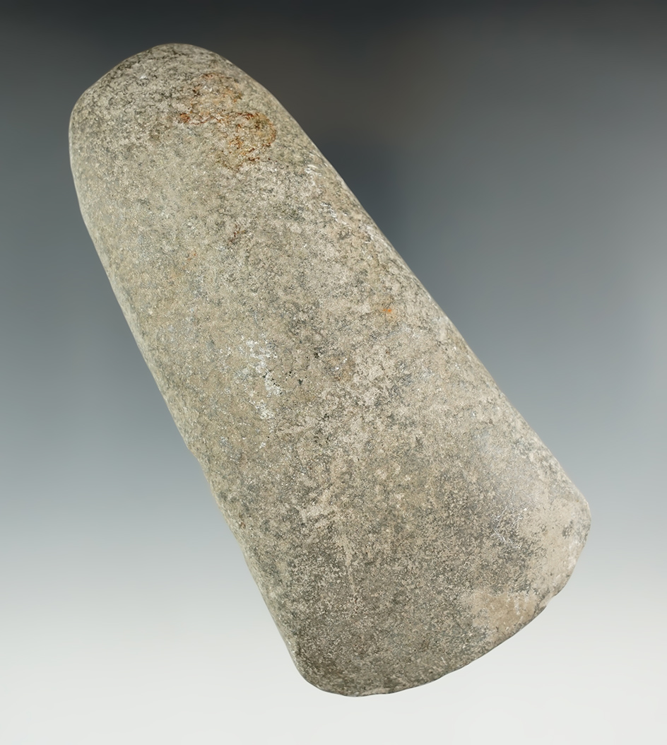 5 1/16" Hardstone Flared Bit Celt found in Lenawee Co., Michigan.