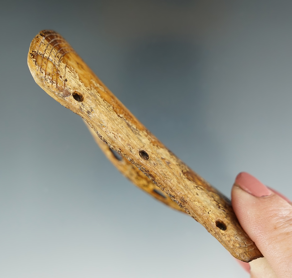 6 5/16" Inuit ivory harpoon tip found in Alaska. Comes with a Stermer COA.