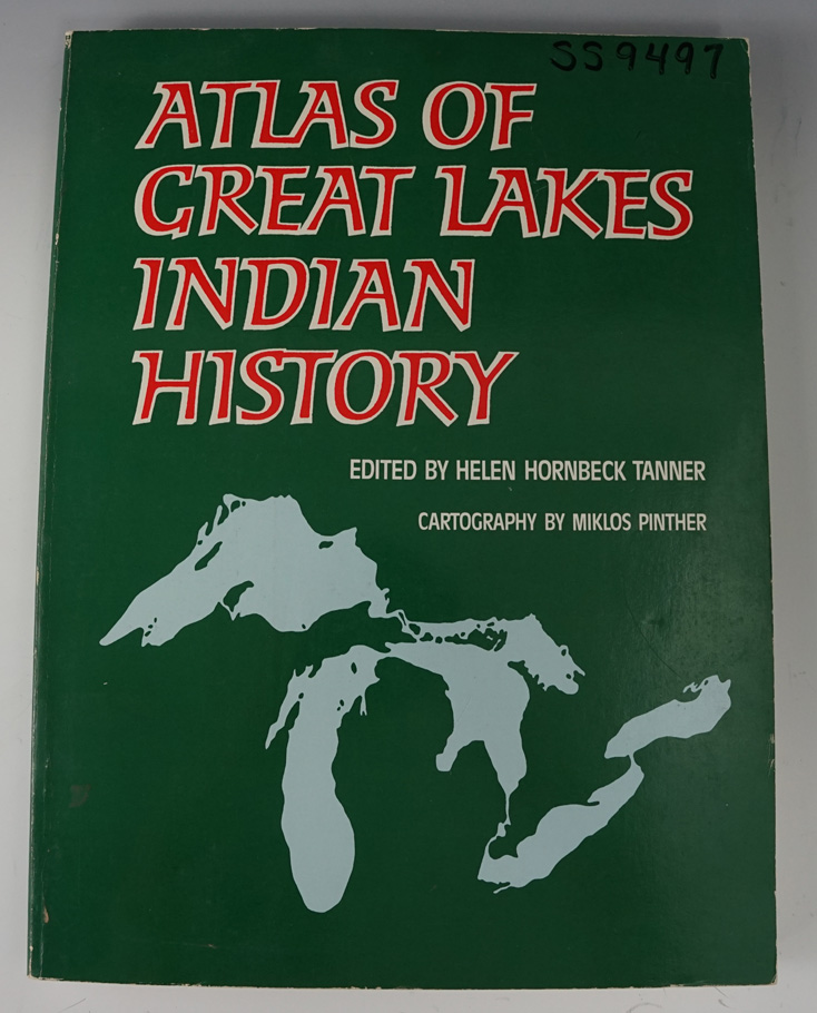 Softcover book "Atlas of Great Lakes Indian History" by Tanner. Nice condition.