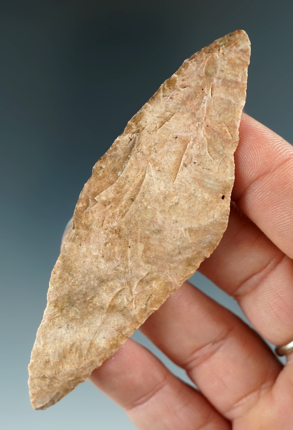 3 1/2" Nicely patinated Harahey Knife found in Kansas.