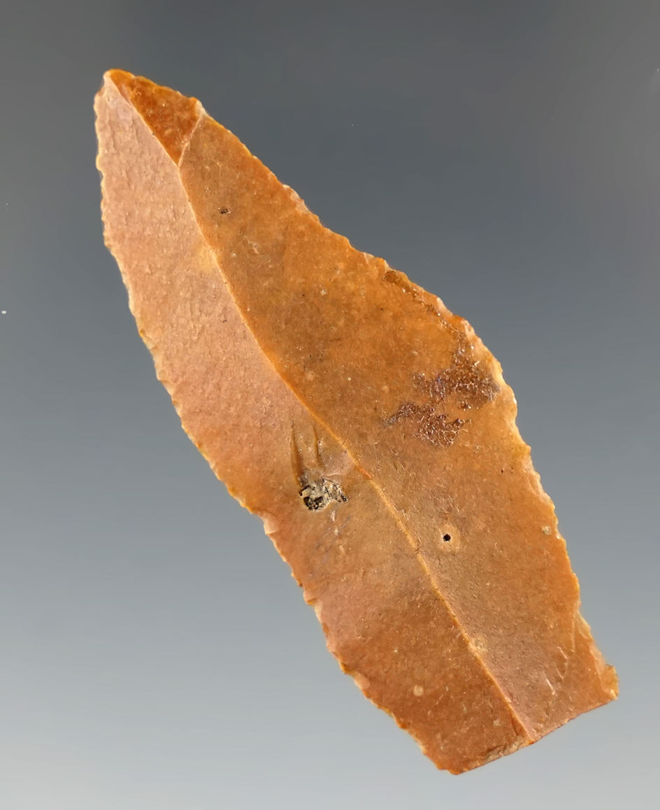 2 1/8" Mid-Paleolithic Flaked Tool from Egypt circa 85-55,000 BP. Ex. Henry S. Taylor, Bill Marano.