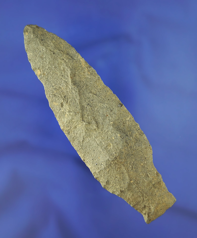 4 11/16" Stemmed Lanceolate found in Michigan.