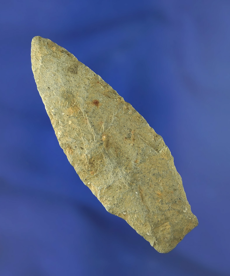 3 1/4" Stemmed Lanceolate found in Michigan with nice a ground lower edges.