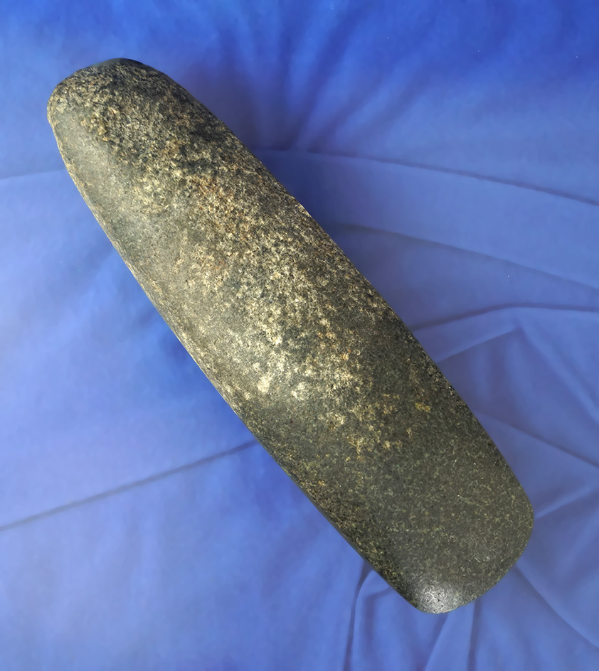 Excellent polish on this 7 3/16" Hardstone Celt found in Michigan. Bit is in perfect condition.