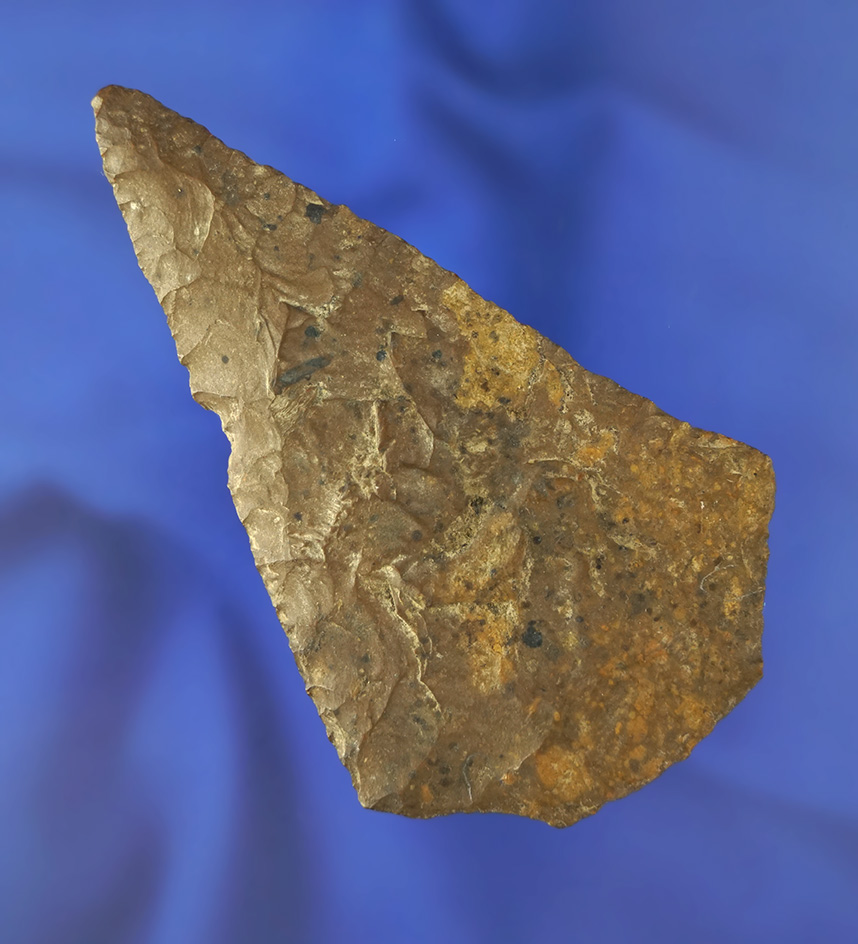 Excellent flaking and patina on this 3 7/16" Pentagonal  Knife found in New Jersey.