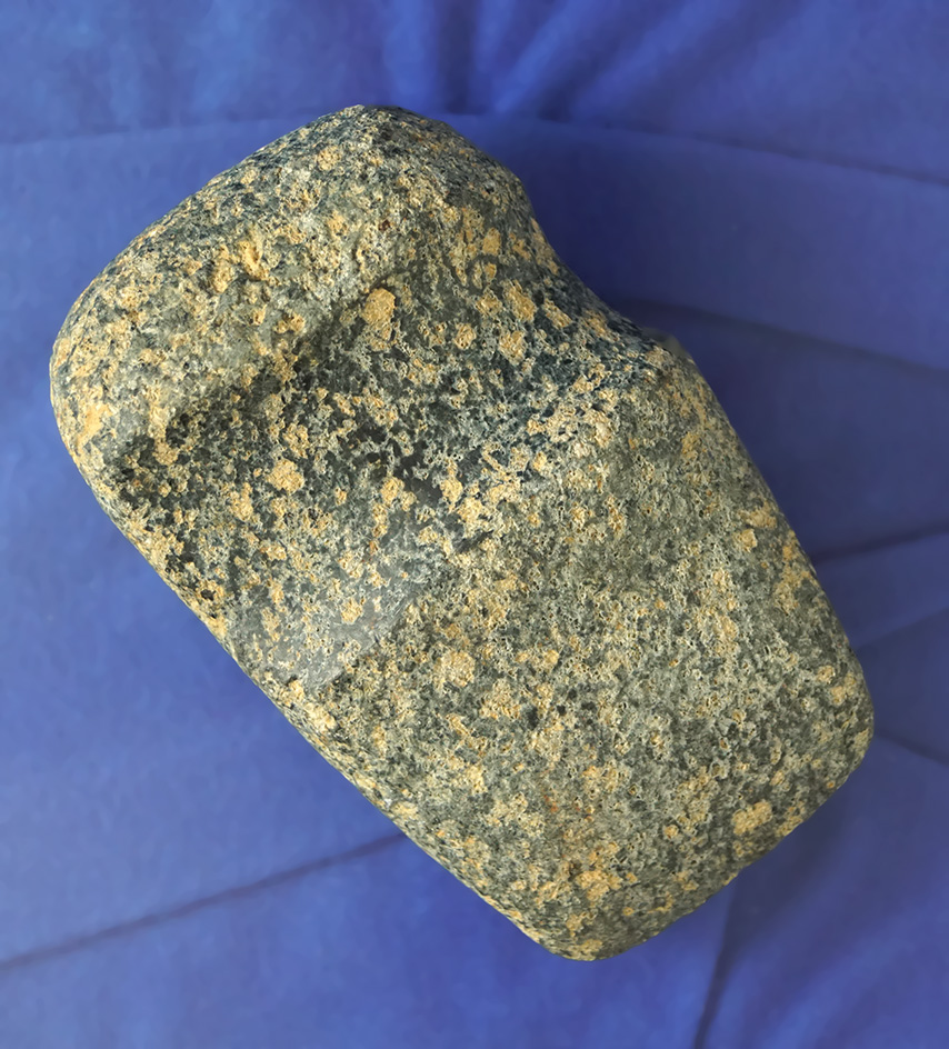 3 3/4" Long 3/4 Grooved Axe found in New Jersey.