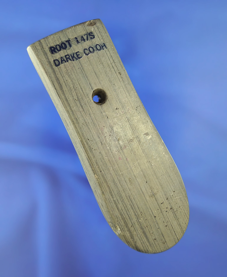 4 7/16" beautifully styled and nicely patinated Keyhole Pendant - Darke Co.,  Ohio. Ex. Root.