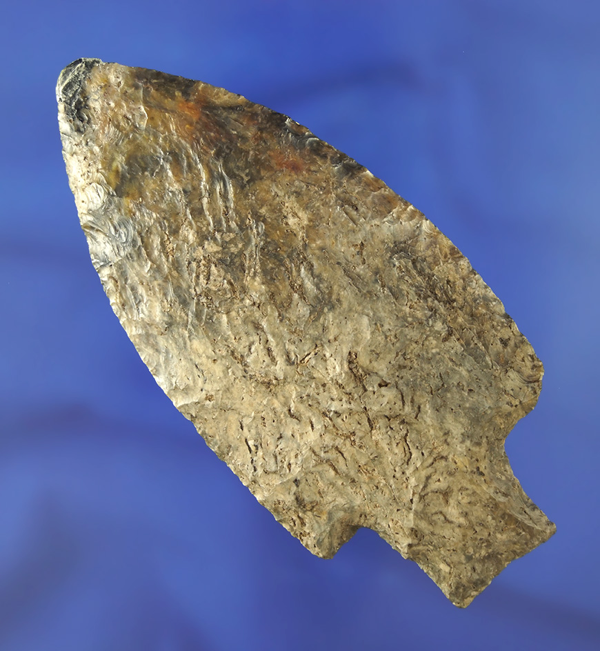 Large and nicely patinated 4 1/4" Savannah River Knife - restoration to tip - Florida.