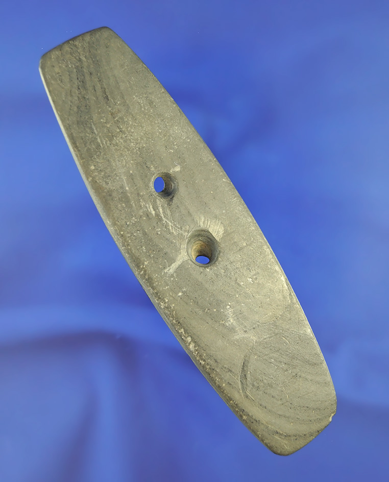 Well styled 4 9/16" Gorget found in Ohio. Ex. Wehrle #652W, Richard Shively collections.