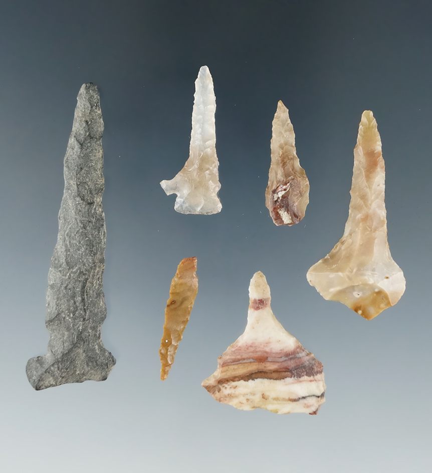 Set of 6 Columbia River Drills, largest is 2 3/8".