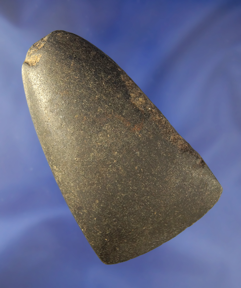 Nicely polished 3 1/2" Hardstone Celts found near portage Lake, near Akron Ohio.