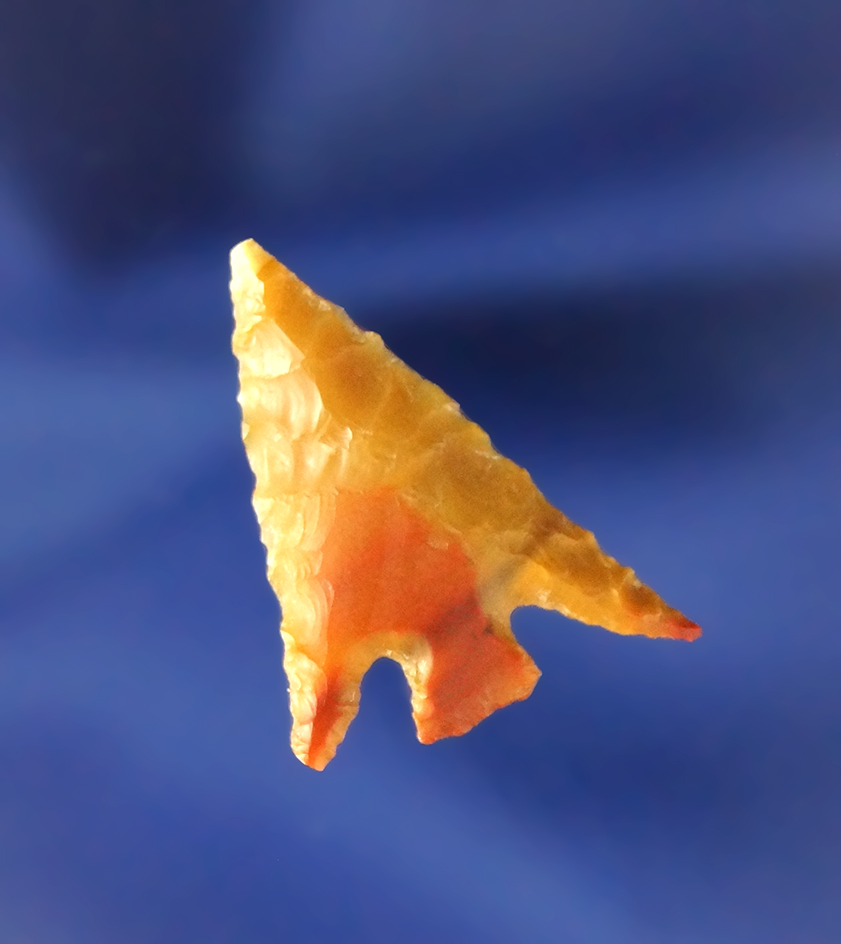 1 1/16" Yellow Jasper Columbia Plateau found near The Dalles, Oregon in 1956. Ex. Charles Hall