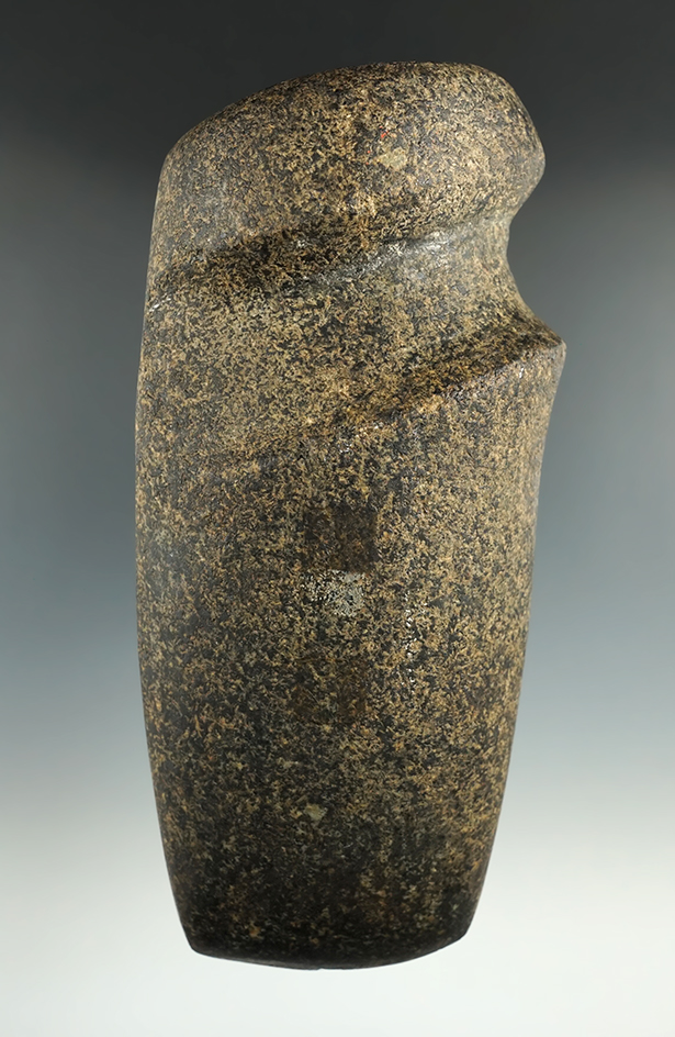 Exceptionally rare style! 7 1/4" Slant 3/4 Groove Axe. Wisconsin. Ex. Roger Rindt, Greg LaForme.