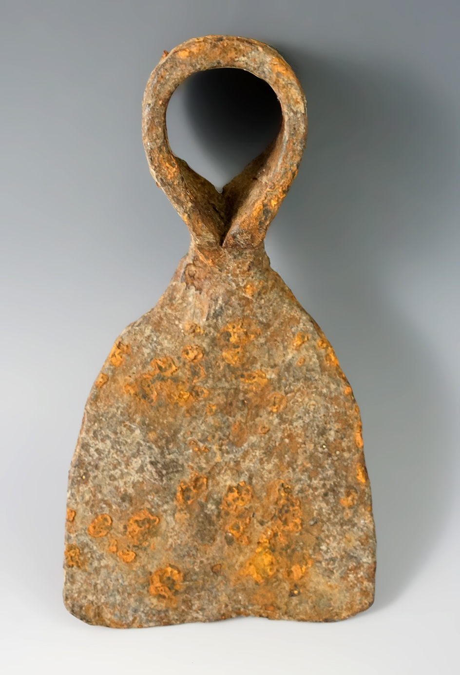 7 1/4" Long hand forged Iron Trade Hutto by the Ottawa/Huron Indians circa 1760-early 1800s.