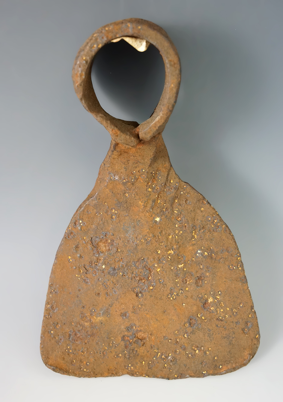 7 3/4" Long hand forged Iron Trade Hutto by the Ottawa/Huron Indians circa 1760-early 1800s.