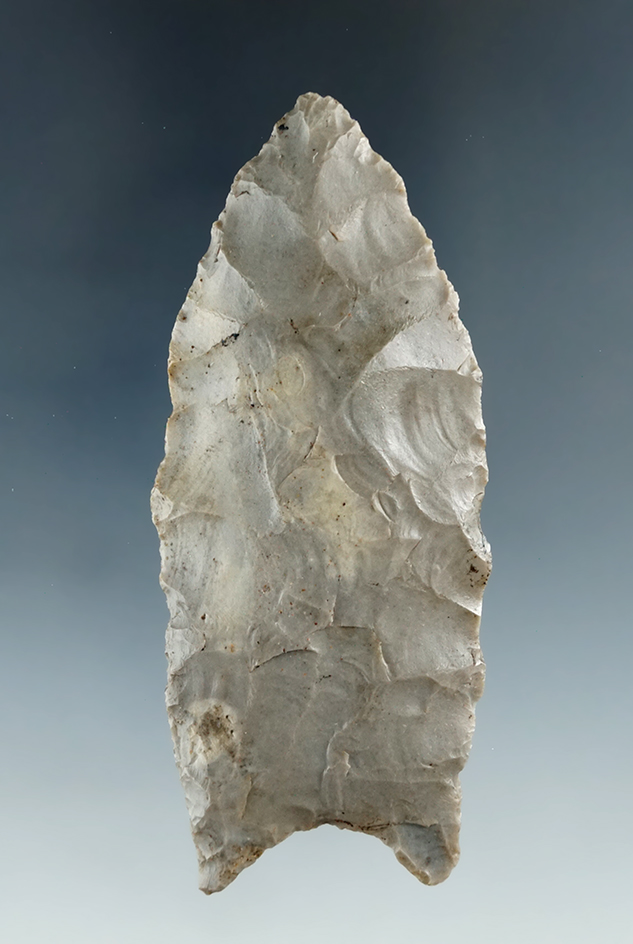 3 1/4" Paleo Crowfield found in Russia Co. Indiana. Comes with a Bennett COA.