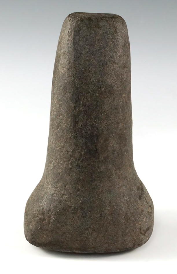 5 7/8" Pestle that was anciently salvaged from an Archaic Axe. Found in Seneca Co. Ohio.