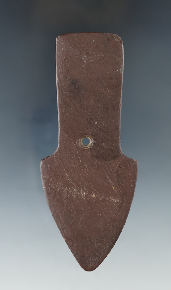 Nice style on this thin 4 1/4" Hopewell Anchor Pendant found in Stark Co., Ohio. Ex. Rex Carr.