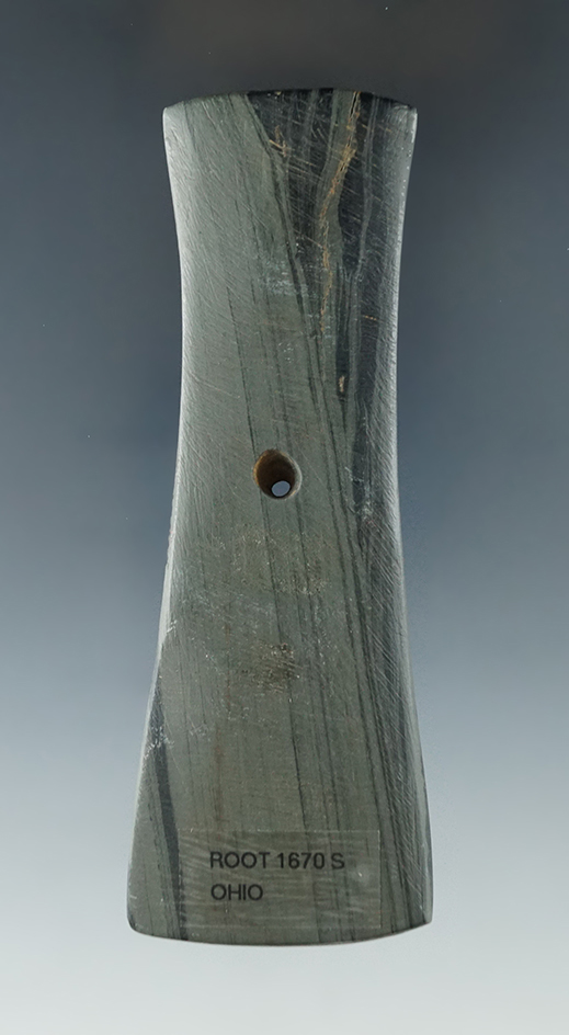 4 1/8" Hopewell Anchor Pendant  found in Ohio. Ex. Danny Brenneman, Bill Wilkins, Richard Sisson.