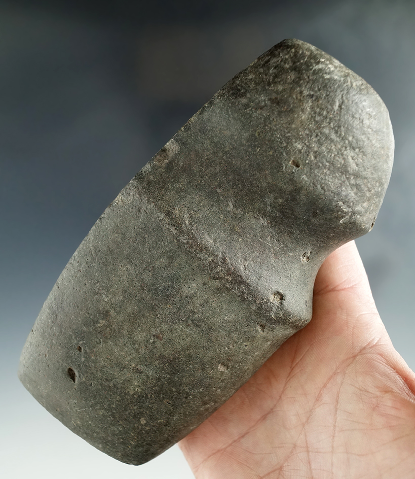 5 9/16" long 3/4 grooved Axe with a nice top flute found in Huron Co. Ohio.