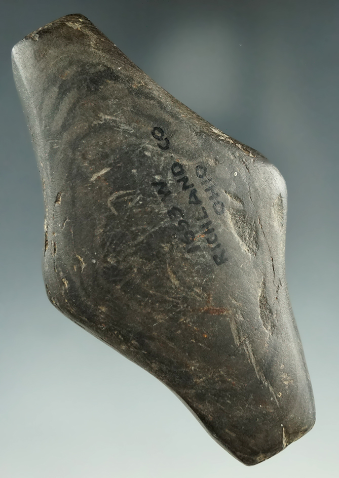 Adena undrilled Expanded Center Gorget found in Richland Co., Ohio. Ex. Wehrle collection.