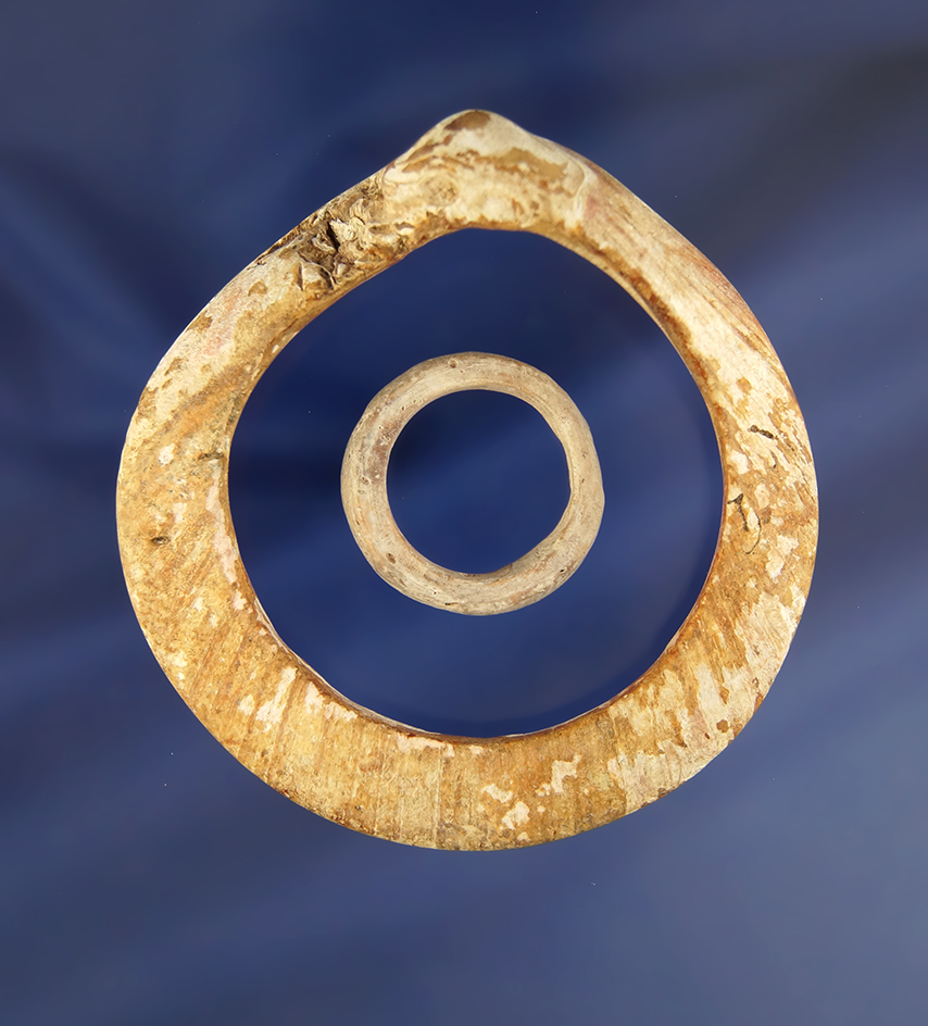 Nice set of Marine shell artifacts.  Southwest U. S. Pictured on page 134 in Hothem's Antler Bone Sh