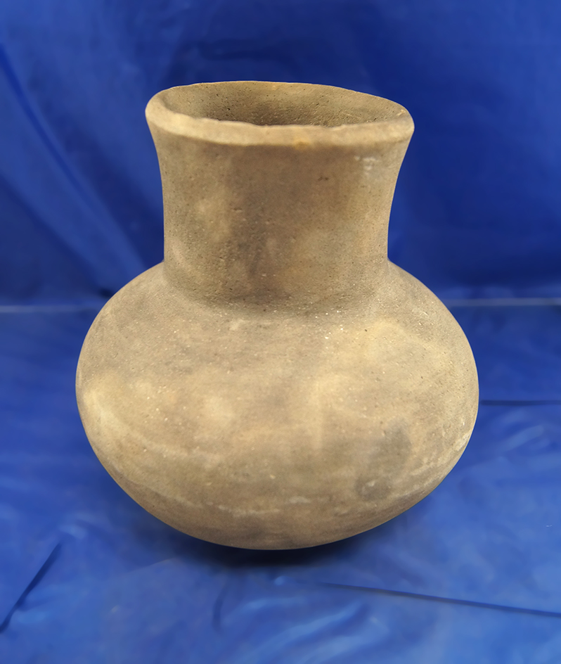 5 1/2" Tall solid Mississippian Water Bottle found at the Smith Site in Mississippi Co., Arkansas.