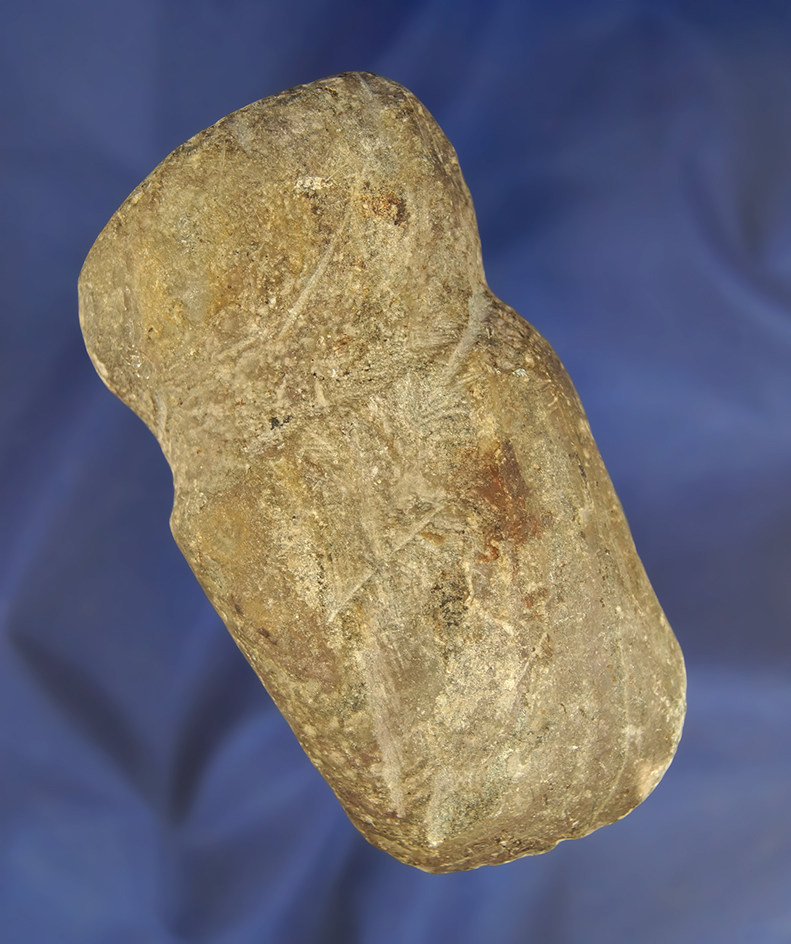 4 1/8" long Full Grooved Slate Axe found by the Kurtz Family Crawford Co., Ohio.