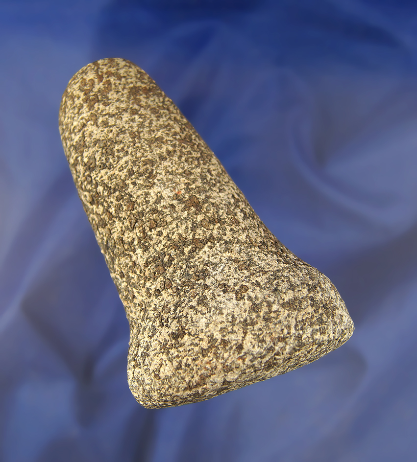 4 7/16" Pestle made from Hardstone - Fairfield Co., Ohio.  Ex. Hooks Collection.  Bennett COA.