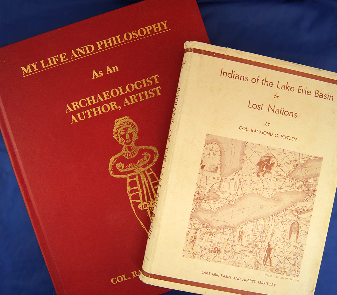 2 books by Col. Raymond Vietzen: Indians of the Lake Erie Basin & My Life & Philosophy