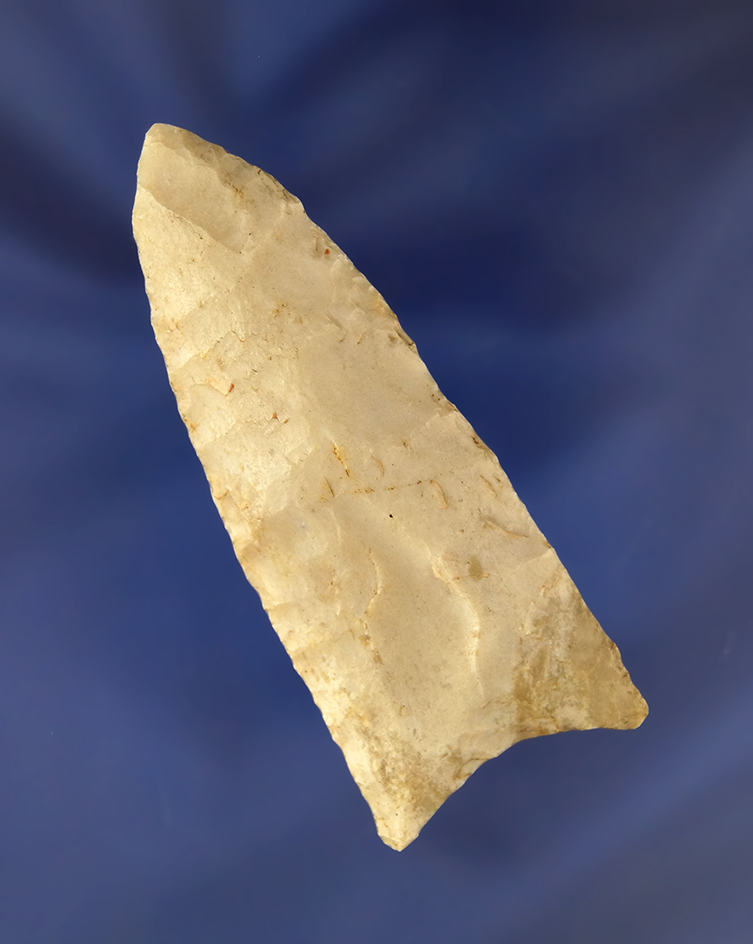 2 13/16" Paleo Fluted Lanceolate found in Indiana.