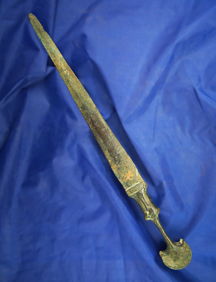 Nice! 13 3/8" Bronze Handled Daggar from Luristan,  Circa 1000-800BC.