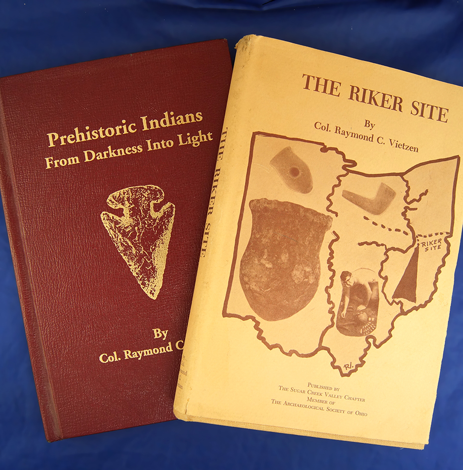 Pair of books by Raymond Vietzen including The Riker Site & From Darkness Into Light