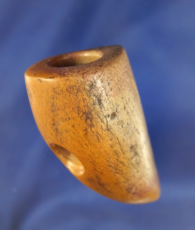 Nice! 2 1/4" Claw Effigy Pipe found by Jack Hastings in 1964 in Madison Co., Ohio.