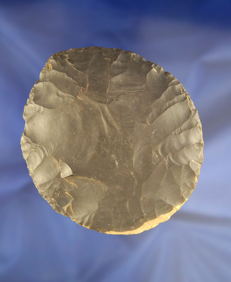 Nice! 4 1/4" Hornstone Cache Blade that is thin for size with exceptional flaking found in Indiana.