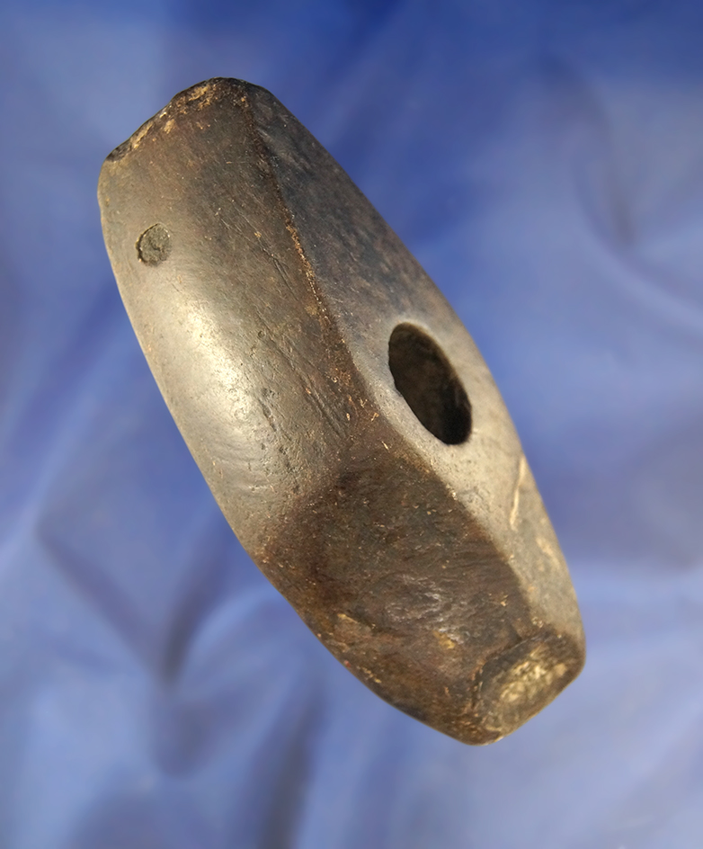 4 1/2" drilled stone Danish Axe that is well patinated.