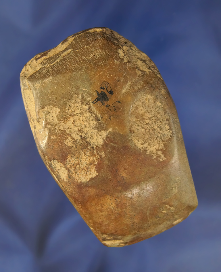 3 1/4" Claystone Celt  found in Greenup Co., Kentucky.