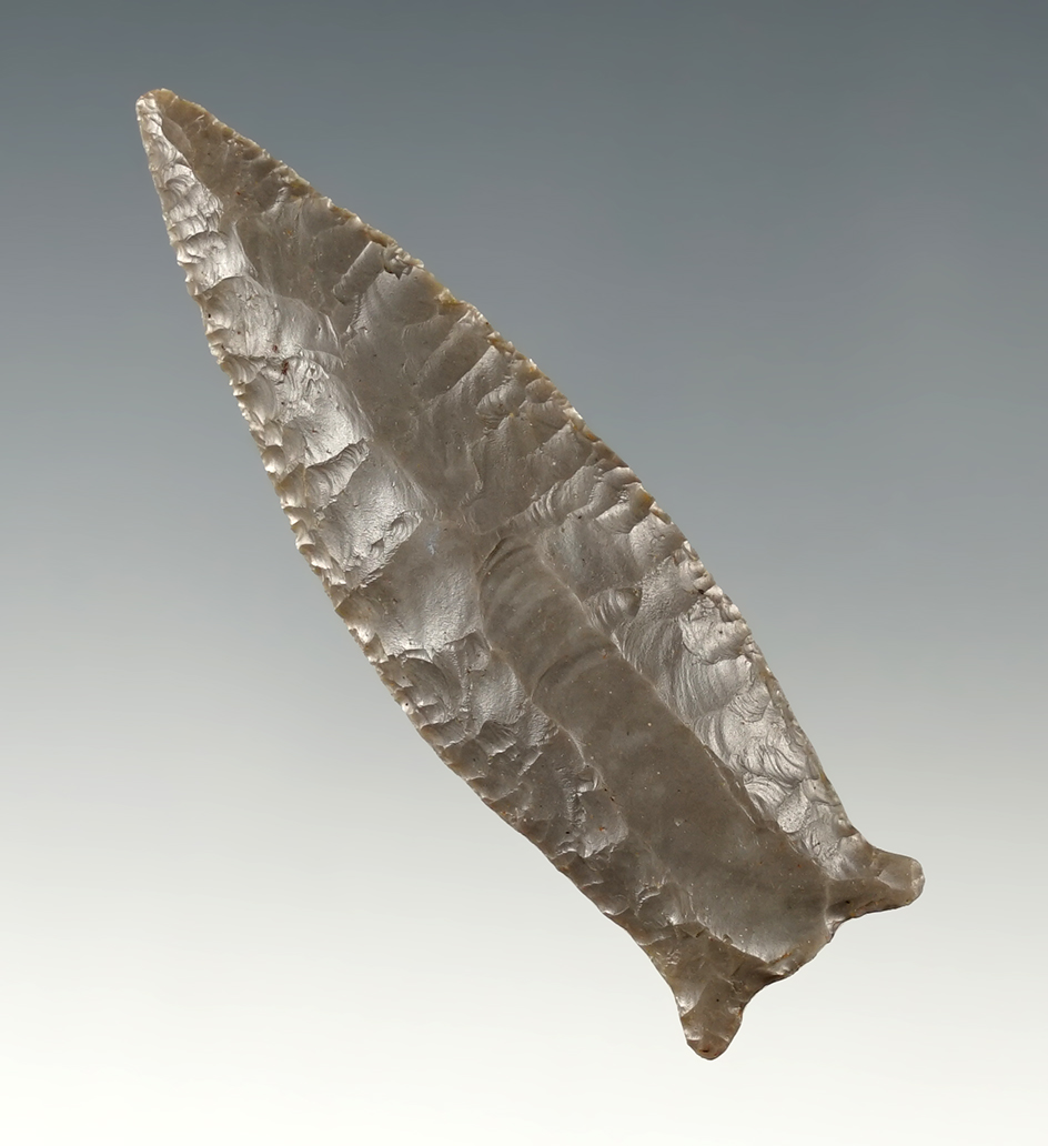 Sale Highlight! Rare 2 5/8" Paleo Cumberland. Finely made -Kentucky. Bennett COA.