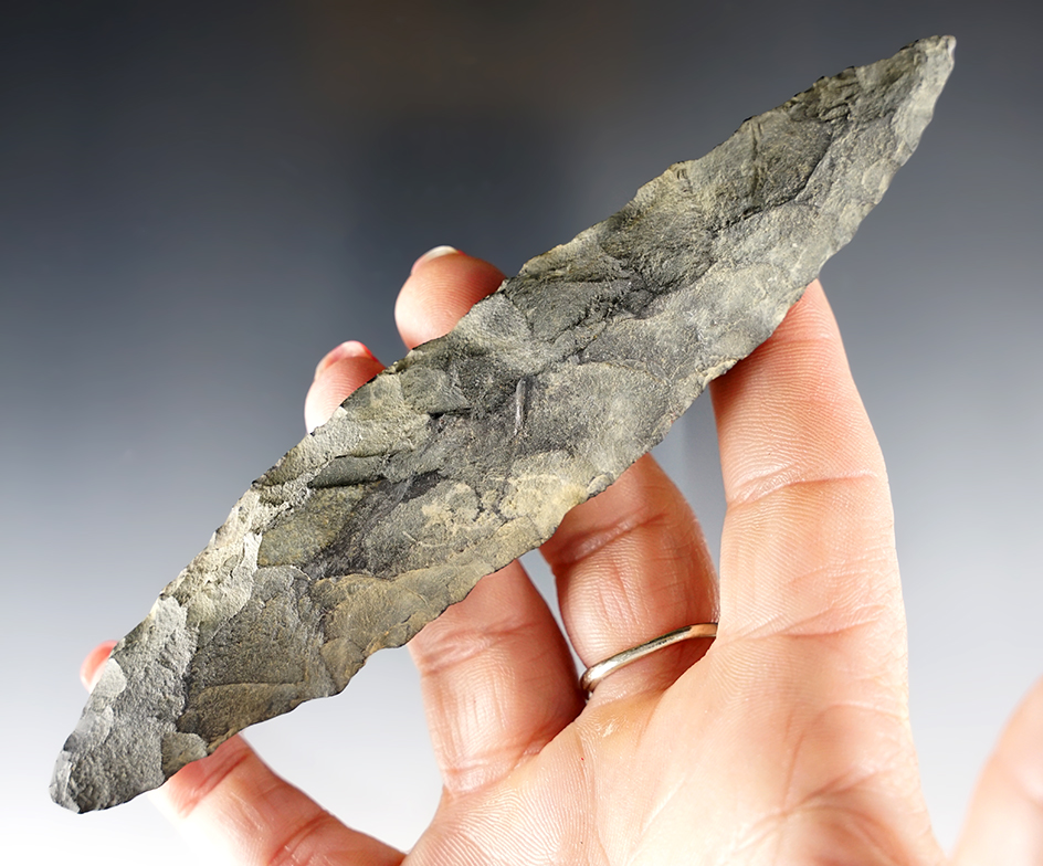 Large 5 11/16" Bi-Pointed Knife found close to Poplar Island, Maryland.