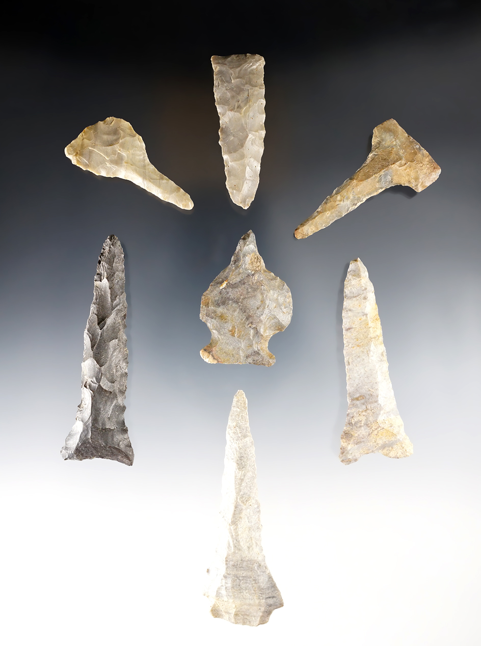 Set of 7 nice Drills found in the Indiana area. The largest is 2 13/16".